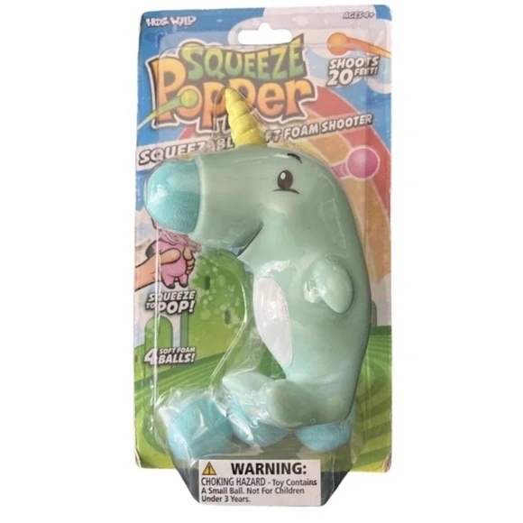 💖3/$15💖 Hog Wild Squeeze Popper Whale Unicorn Narwhal - Picture 5 of 6